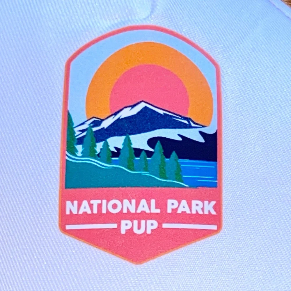 Top Paw National Park Pup Graphic Print Pink Trucker Dog Pet Hat Size L/XL NWT
